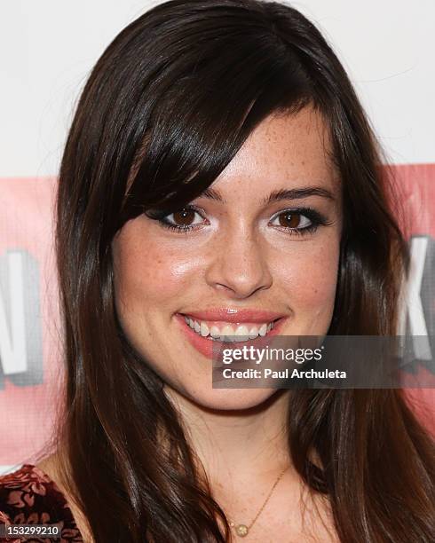 Actress Alex Frnka attends the Empire Magazine U.S. Edition launch party at the Sunset Tower on October 2, 2012 in West Hollywood, California.