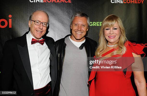 Cinemoi North America CEO Rod Sherwood, actor Max Ryan and Cinemoi North America President Daphna Edwards Ziman attend Cinemoi North American Launch...