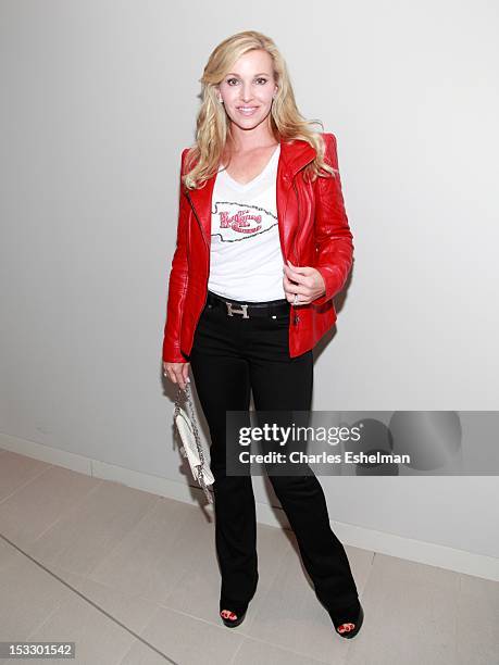 Tavia Hunt attends the Limited Edition Marchesa/NFL Collaboration Launch at National Football League on October 2, 2012 in New York City.