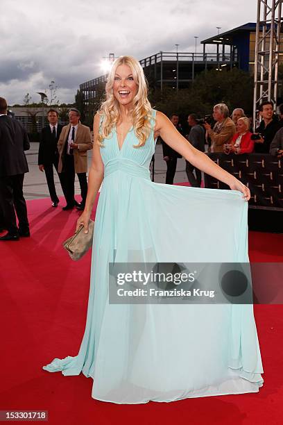 Tina Kaiser attends the German TV Award 2012 at Coloneum on October 2, 2012 in Cologne, Germany.