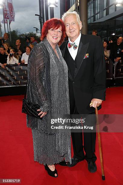 Regina Ziegler and Wolf Gremm attend the German TV Award 2012 at Coloneum on October 2, 2012 in Cologne, Germany.