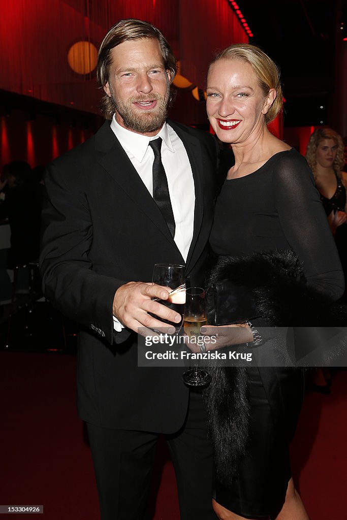 Henning Baum and his wife Corinna Baum attend the German TV Award ...