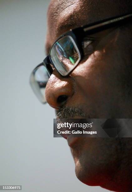 General Secretary of Congress of South African Trade Unions, Zwelinzima Vavi, addresses the media at the new Cosatu House on March 3, 2012 in...