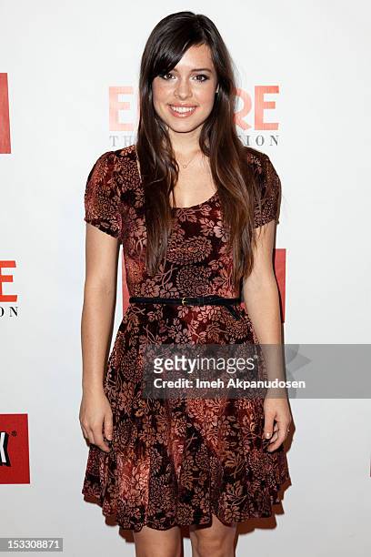 Actress Alex Frnka attends the Empire Magazine the launch celebration of Empire U.S. For iPad at Sunset Tower on October 2, 2012 in West Hollywood,...