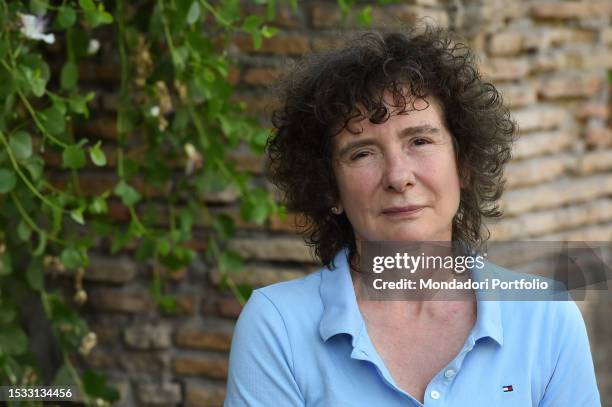The English writer Jeanette Winterson at the XXII edition of Letterature, International Festival of Rome, entitled Tempo Nostro at the Stadio...