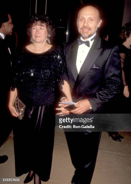Actor Hector Elizondo and wife Carolee Campbell attend the 48th Annual Golden Globe Awards on January 19, 1991 at Beverly Hilton Hotel in Beverly...