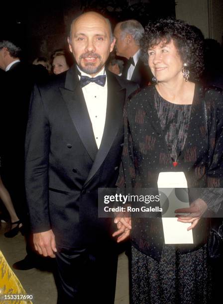 Actor Hector Elizondo and wife Carolee Campbell attend The Dailey Variety Salutes Army Archerd on January 29, 1993 at Beverly Hilton Hotel in Beverly...