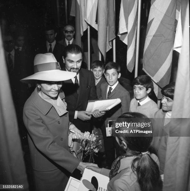 Farah Pahlavi attends during the Fourth Tehran International Film Festival at Iranian Institute for Intellectual Development of Children and Young...