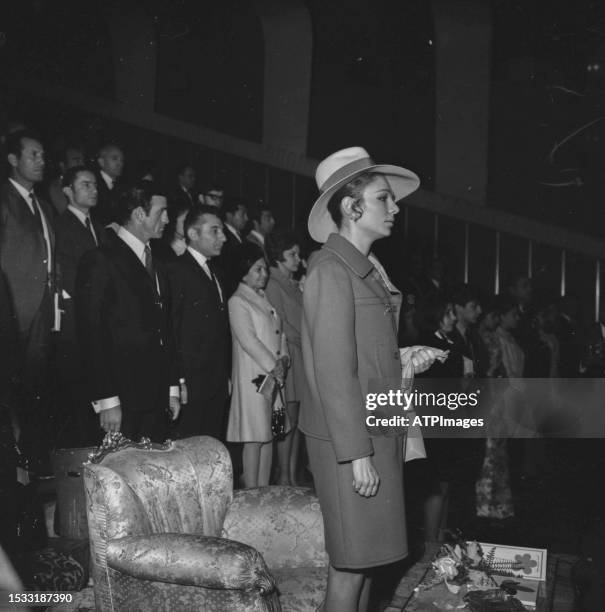 Farah Pahlavi attends during the Fourth Tehran International Film Festival at Iranian Institute for Intellectual Development of Children and Young...