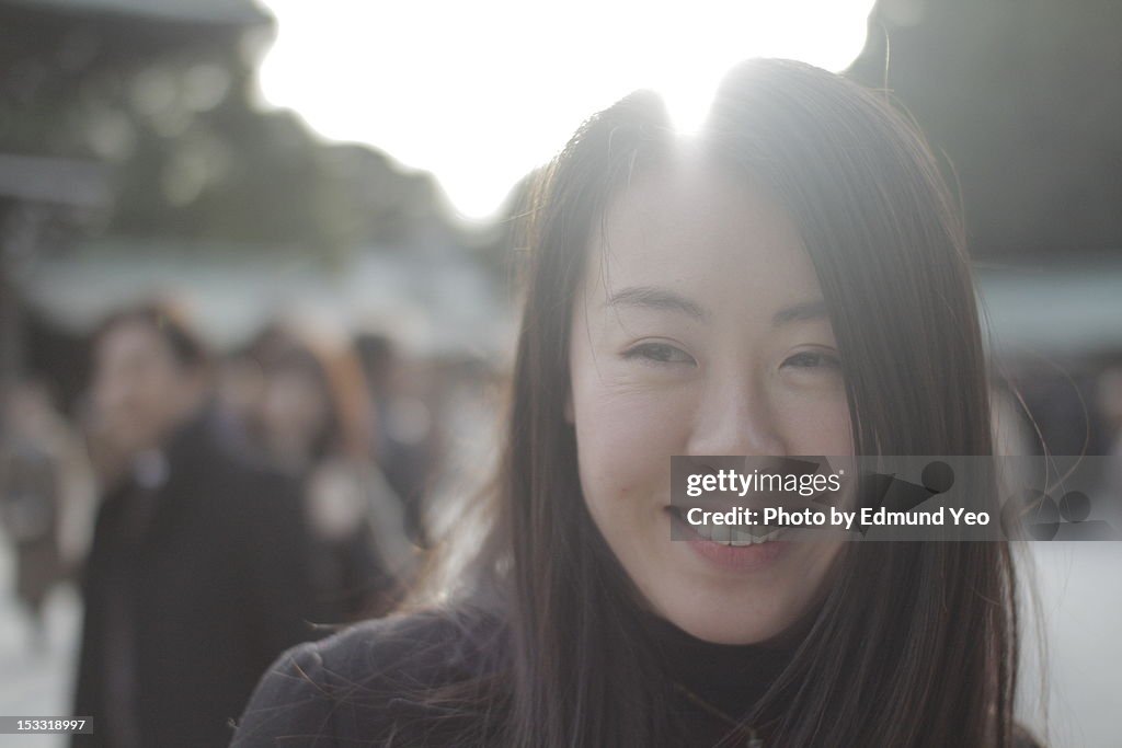 Smiling young woman