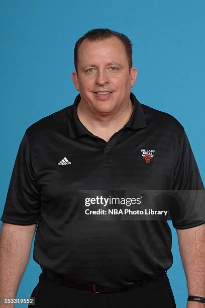 Fred Tedeschi head coach of the Chicago Bulls poses for a portrait as part of 2012-13 Media Day on October 1, 2012 at the Sheri L. Berto Center in...