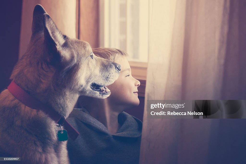 Boy and his dog