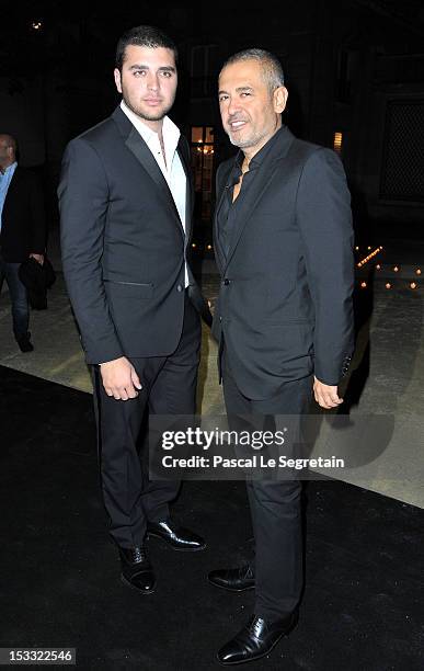 Elie Saab and his son Elie Saab Jr attend LE BAL hosted by MAC and Carine Roitfeld as part of Paris Fashion Week Spring / Summer 2013 at Hotel...