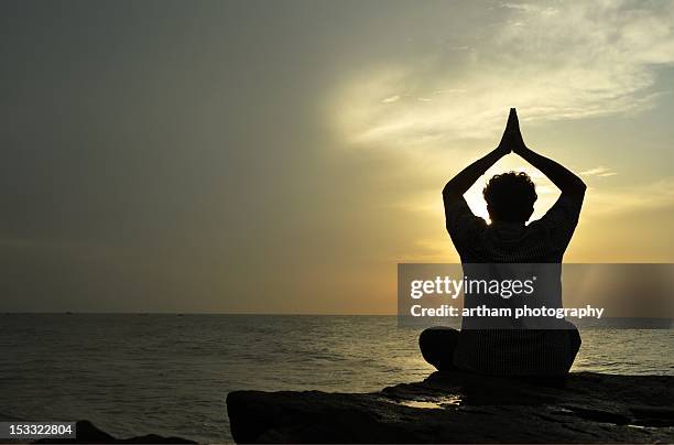 surya namaskar - sun salutation stock pictures, royalty-free photos & images