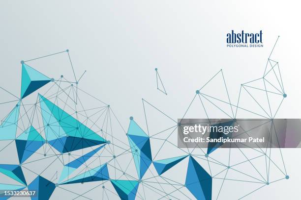 illustrazioni stock, clip art, cartoni animati e icone di tendenza di astratto sfondo poligonale - modellazione low poly