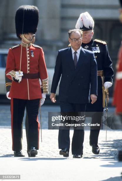 Chinese PM Zhao Ziyang in London on May 4, 1985.