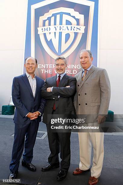 Worldwide President of Warner Home Video Ron Sanders, Warner Bros.' Chairman & CEO Barry Meyer, and Warner Home Entertainment Executive Vice...