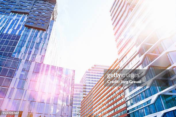 modern office buildings in zuidas district - amsterdam zuidas stock pictures, royalty-free photos & images