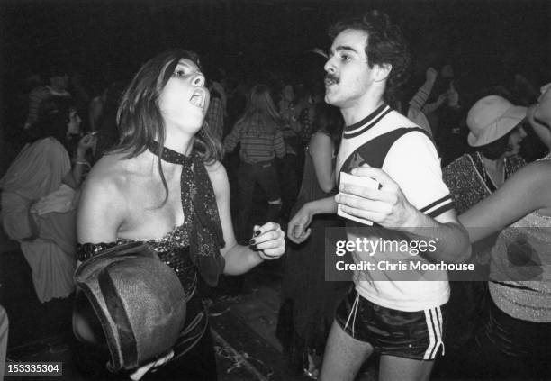 Dancers at the Carnival Ball, held at the Royal Albert Hall, London, 23rd February 1979.