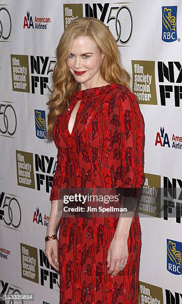 Actress Nicole Kidman attends the Nicole Kidman Gala Tribute during the 50th annual New York Film Festival at Lincoln Center on October 3, 2012 in...