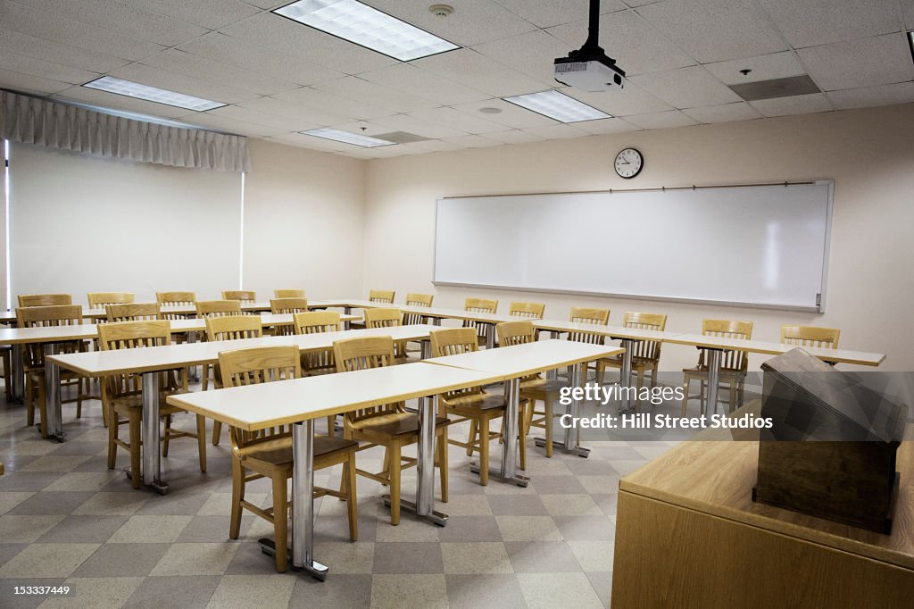 Empty classroom