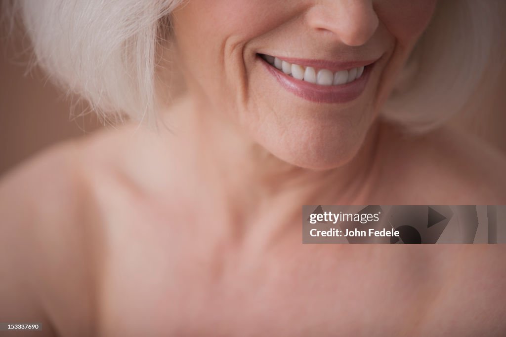 Smiling Caucasian woman