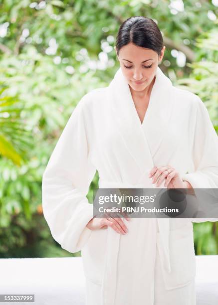 Untie Robe Tying Bathrobe Photos and Premium High Res Pictures - Getty Images