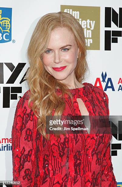 Actress Nicole Kidman attends the Nicole Kidman Gala Tribute during the 50th annual New York Film Festival at Lincoln Center on October 3, 2012 in...