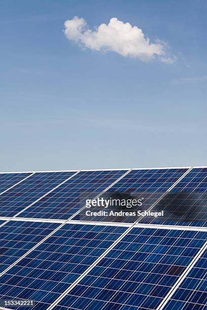 solar panels - andreas solar stock pictures, royalty-free photos & images