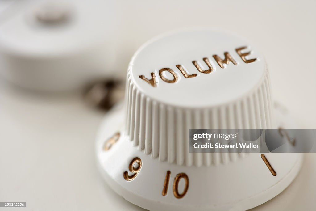 Volume knob from electric guitar