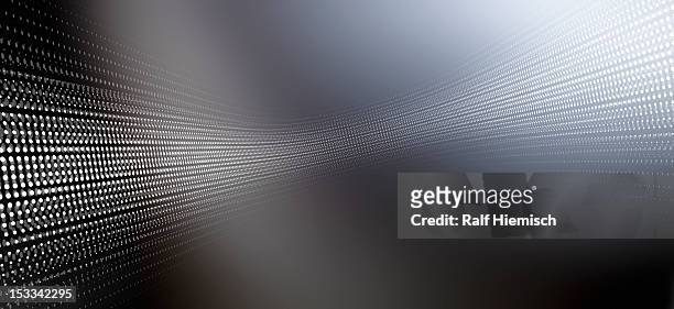 diminishing dot pattern in a curve - panoramic stock illustrations