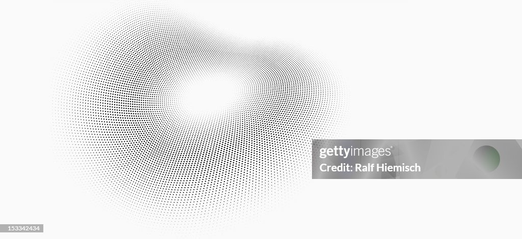 Abstract dot pattern against a white background