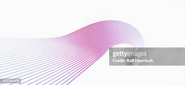 curved lines against a white background - motion lines stock illustrations