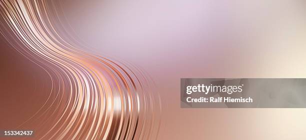 curved lines against an abstract background - brown gradient stock illustrations