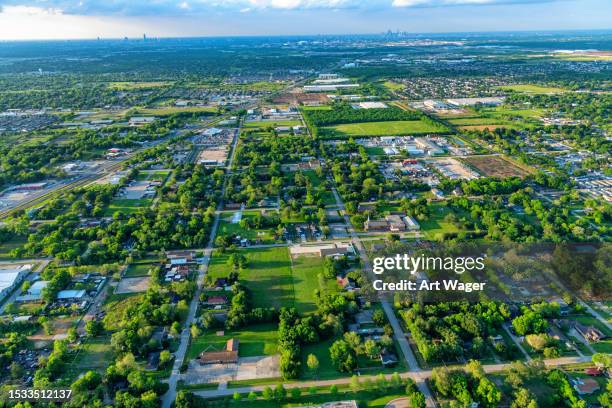 suburban houston aerial - houston tx stock pictures, royalty-free photos & images