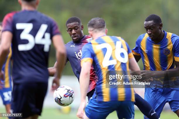 Jovan Malcolm of West Bromwich Albion during a pre season friendly against Shrewsbury Town at West Bromwich Albion Training Ground on July 15, 2023...