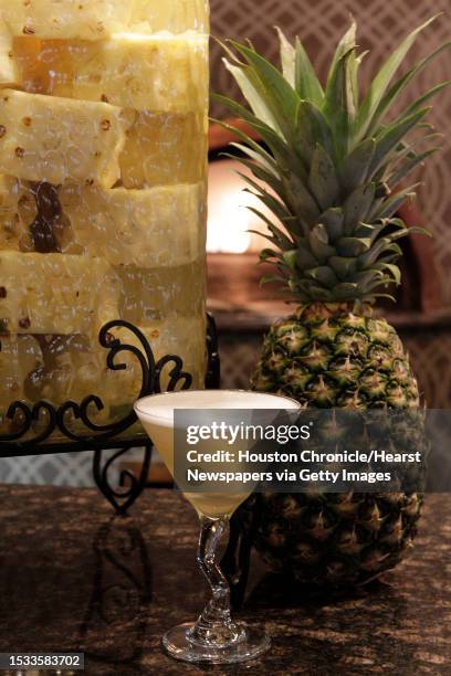 Grazia Italian Kitchen features "The Giovanna." The drink, a fresh sweet Costa Rican Pineapples infused in Tangerine Vodka is photographed Wednesday,...