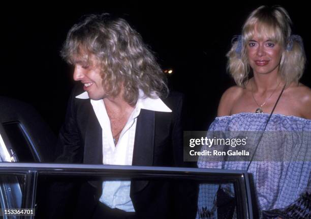 Musician Peter Frampton and girlfriend Penny McCall attend The City of Hope's Spirit of Life Award Dinner Salute to Clive Davis on February 24, 1978...