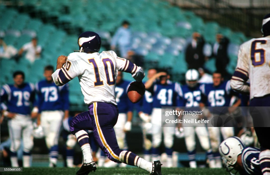 Minnesota Vikings vs Baltimore Colts