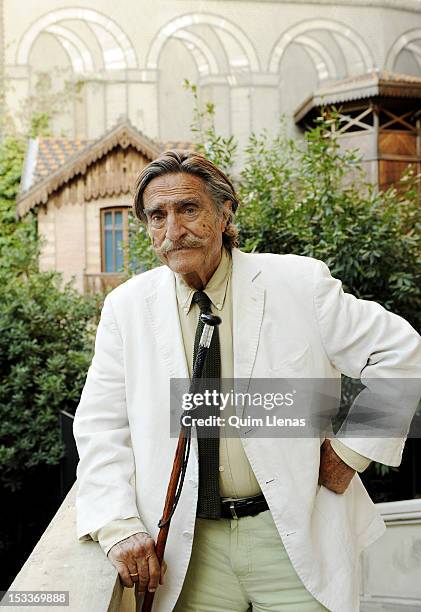 Miguel de la Quadra Salcedo, ex Olympics athlete, journalist and adventurer, poses during a portrait session at Casa de America on September 21, 2012...