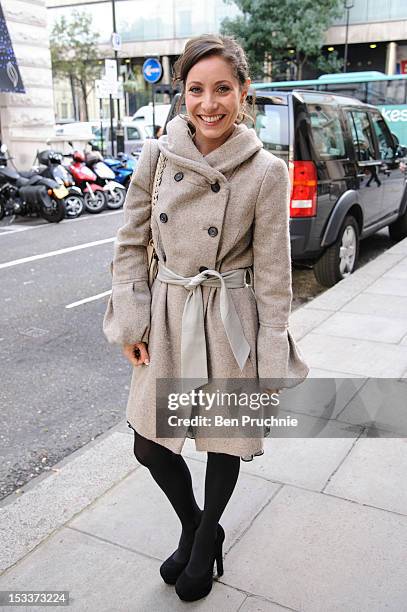 Anna-Marie Wayne attends the book launch party for Tetley and CLIC Sargent on October 4, 2012 in London, England.