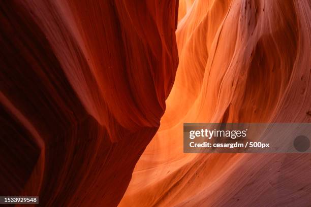 low angle view of rock formation,page,arizona,united states,usa - sandsten bildbanksfoton och bilder