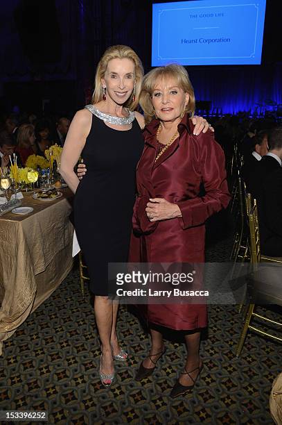 Deborah Grubman and Barbara Walters attend the 6th Annual Exploring the Arts Gala hosted by Tony Bennett And Susan Benedetto at Cipriani 42nd Street...