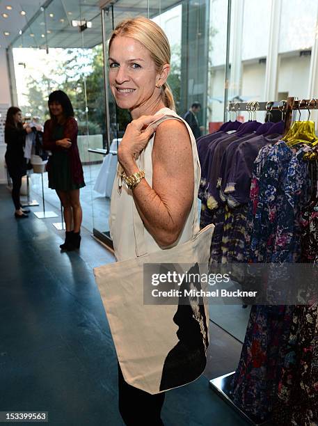 Crystal Lourd attends the Director's Circle Celebration of WEAR LACMA: Inaugural Designs by Johnson Hartig For Libertine And Gregory Parkinson at...