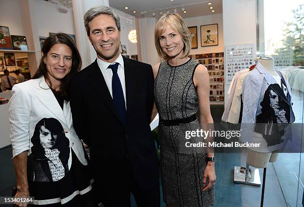 Katherine Ross, Michael Govan and Willow Bay attend the Director's Circle Celebration of WEAR LACMA: Inaugural Designs by Johnson Hartig For...