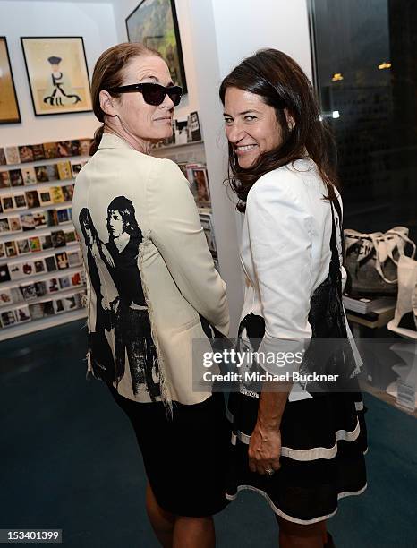 Lisa Love and Katherine Ross attend the Director's Circle Celebration of WEAR LACMA: Inaugural Designs by Johnson Hartig For Libertine And Gregory...