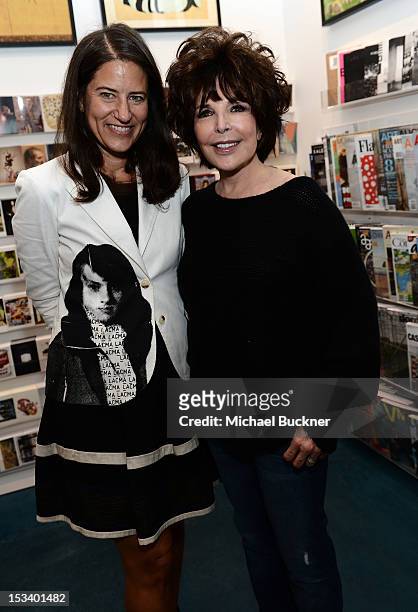 Katherine Ross and Carole Bayer Sager attend the Director's Circle Celebration of WEAR LACMA: Inaugural Designs by Johnson Hartig For Libertine And...