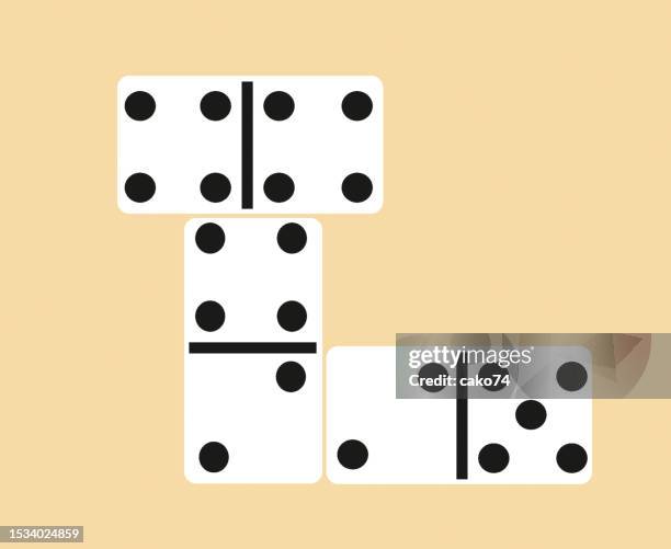 domino game on table - dominos game stock illustrations