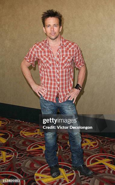 Actor Sean Patrick Flanery arrives for the sneak preview of "12 Dogs Of Christmas: Great Puppy Rescue" on October 4, 2012 in Los Angeles, California.