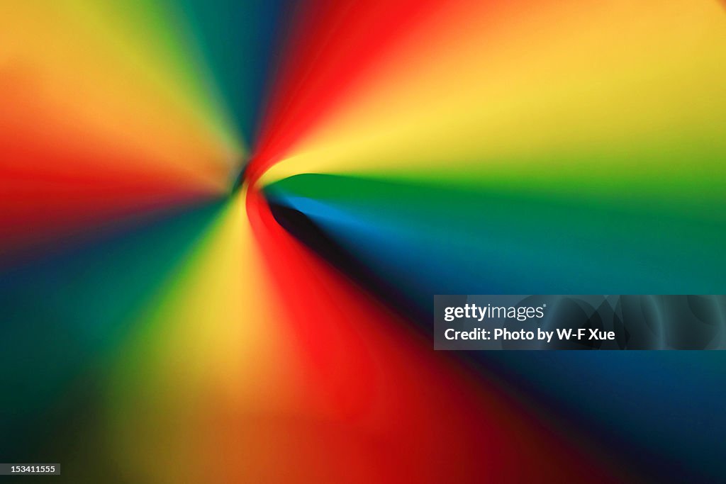 This colourful pattern with spinning colour wheel
